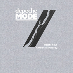 Свитшот хлопковый мужской Depeche Mode - Blasphemous rumours, цвет: меланж — фото 2