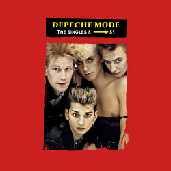 Свитшот хлопковый мужской Depeche Mode - Singles, цвет: красный — фото 2