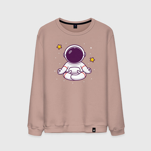 Мужской свитшот Космический релакс / Пыльно-розовый – фото 1