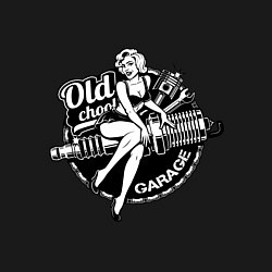 Свитшот хлопковый мужской Old school garage, цвет: черный — фото 2