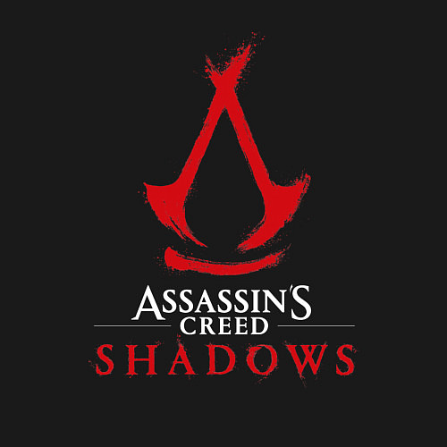 Мужской свитшот Assassins creed shadows logo / Черный – фото 3