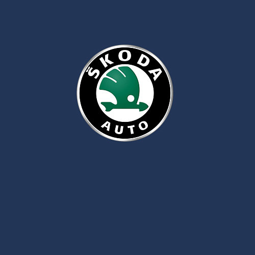 Мужской свитшот Skoda auto brend / Тёмно-синий – фото 3