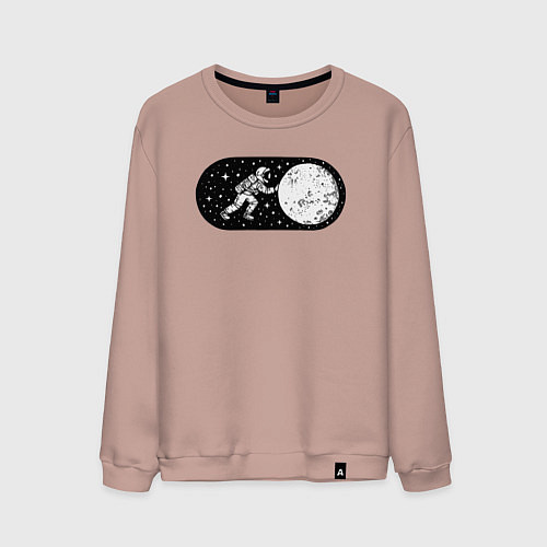 Мужской свитшот Режим космоса включен / Пыльно-розовый – фото 1