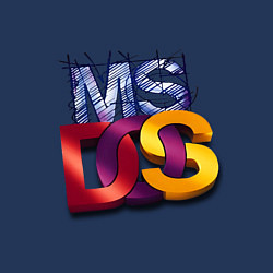 Свитшот хлопковый мужской Ms DOS, цвет: тёмно-синий — фото 2