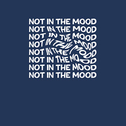 Свитшот хлопковый мужской Плохое настроение not in the mood, цвет: тёмно-синий — фото 2