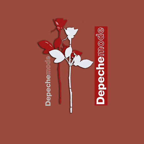 Мужской свитшот Depeche Mode - Roses violator / Кирпичный – фото 3