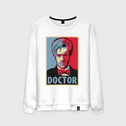 Свитшот хлопковый мужской Doctor, цвет: белый