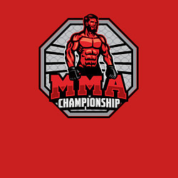 Свитшот хлопковый мужской MMA championship, цвет: красный — фото 2