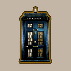 Свитшот хлопковый мужской Tardis Sherlock, цвет: миндальный — фото 2