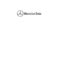 Свитшот хлопковый мужской Mercedes benz logo grey, цвет: белый — фото 2