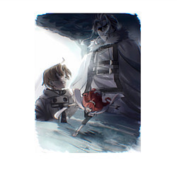 Свитшот хлопковый мужской Безработный Рудеус Грейрат, цвет: белый — фото 2