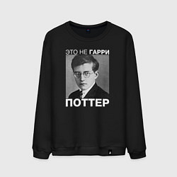 Свитшот хлопковый мужской Это не Гарри Поттер, цвет: черный