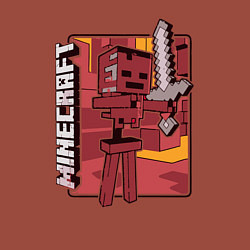 Свитшот хлопковый мужской Minecraft the game of gamers, цвет: кирпичный — фото 2