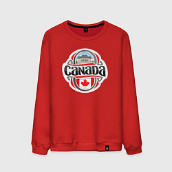 Свитшот хлопковый мужской Canada country, цвет: красный