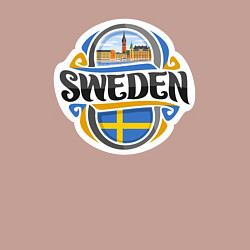 Свитшот хлопковый мужской Sweden, цвет: пыльно-розовый — фото 2