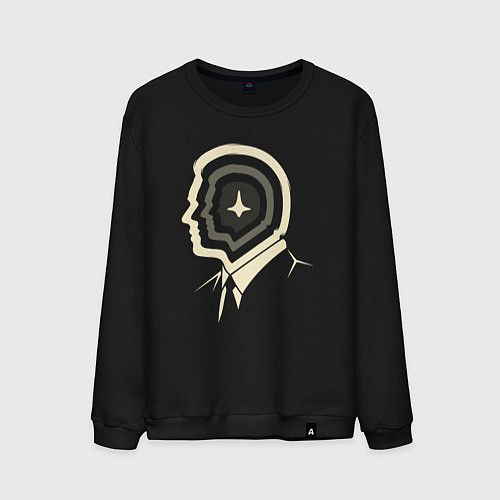 Мужской свитшот Дикаприо - Начало / Черный – фото 1