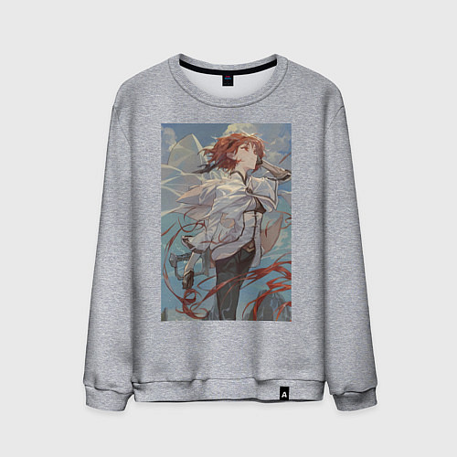 Мужской свитшот Реинкарнация безработного Эрис Бореас Грейрат мечн / Меланж – фото 1