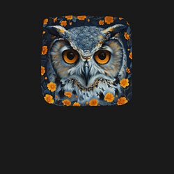 Свитшот хлопковый мужской Бэта сова, цвет: черный — фото 2