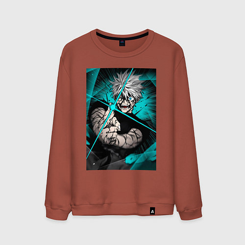 Мужской свитшот Магическая битва Сатору Годзё пурпурный / Кирпичный – фото 1