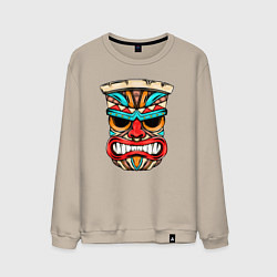 Свитшот хлопковый мужской Маска Тики, цвет: миндальный