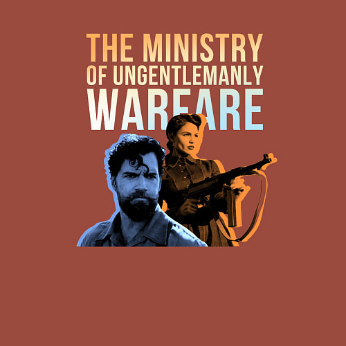 Мужской свитшот The Ministry of Ungentlemanly Warfare / Кирпичный – фото 3