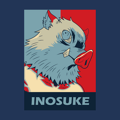 Мужской свитшот Иноскэ Хасибира / Тёмно-синий – фото 3