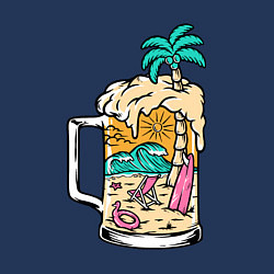 Свитшот хлопковый мужской Летнее пиво, цвет: тёмно-синий — фото 2