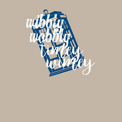 Свитшот хлопковый мужской Timey tardis, цвет: миндальный — фото 2