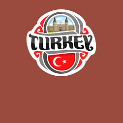 Свитшот хлопковый мужской Turkey country, цвет: кирпичный — фото 2