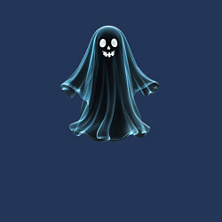 Свитшот хлопковый мужской Привидение в ночи, цвет: тёмно-синий — фото 2