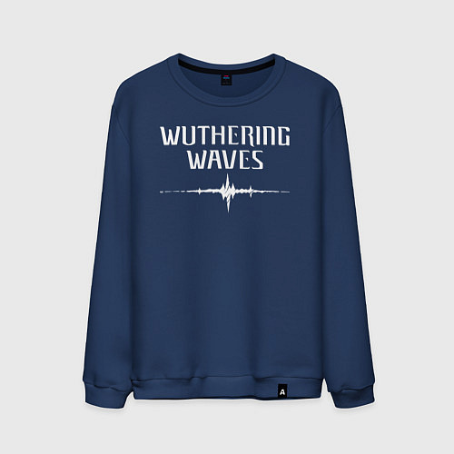 Мужской свитшот Wuthering Waves Frequency / Тёмно-синий – фото 1