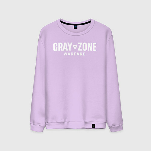 Мужской свитшот Gray zone warfare logo / Лаванда – фото 1