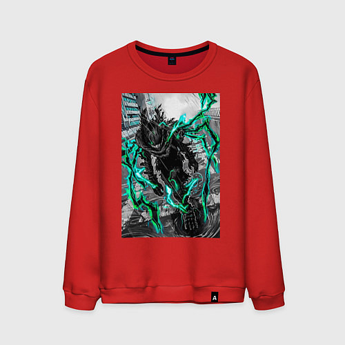 Мужской свитшот Моя геройская академия Идзуку Мидория причуда / Красный – фото 1