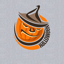 Свитшот хлопковый мужской Тыква в шляпе, цвет: меланж — фото 2