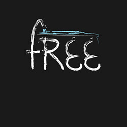 Свитшот хлопковый мужской Надпись free с буквой, стилизованной под кран, цвет: черный — фото 2