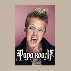 Свитшот хлопковый мужской Papa Roach - Jacoby Shaddix, цвет: миндальный — фото 2