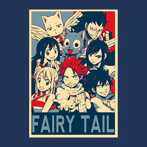 Мужской свитшот Хвост Феи Эрза Скарлет Нацу Драгнил / Тёмно-синий – фото 3