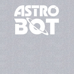 Свитшот хлопковый мужской Astro bot logo, цвет: меланж — фото 2