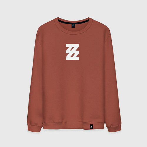Мужской свитшот Zenless Zone Zero logotype / Кирпичный – фото 1