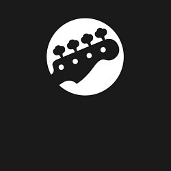 Свитшот хлопковый мужской Голова бас-гитары, цвет: черный — фото 2