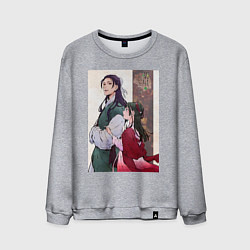 Свитшот хлопковый мужской Монолог фармацевта Маомао Жэньши служащий при импе, цвет: меланж