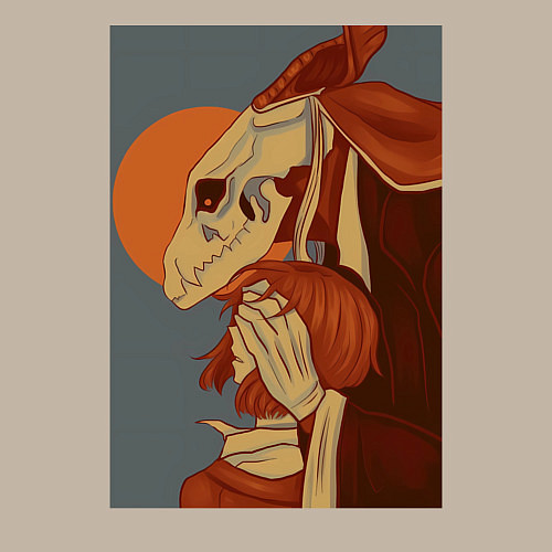 Мужской свитшот Невеста чародея Элиас Эйнсворт Могущественный чаро / Миндальный – фото 3