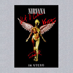 Свитшот хлопковый мужской Обложка Нирвана с автографами, цвет: меланж — фото 2