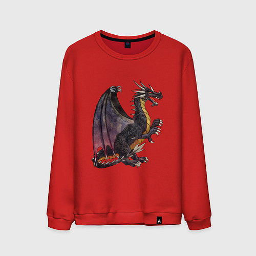 Мужской свитшот HOMM3 Black Dragon / Красный – фото 1
