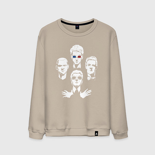 Мужской свитшот Doctors who / Миндальный – фото 1