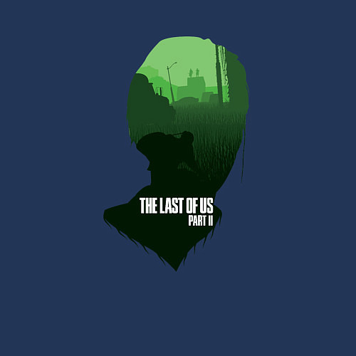 Мужской свитшот TLOU 2 / Тёмно-синий – фото 3