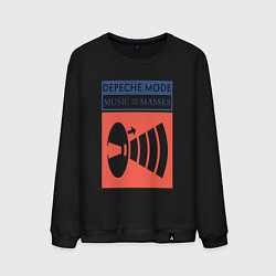 Свитшот хлопковый мужской Depeche Mode - Music for the masses merch, цвет: черный