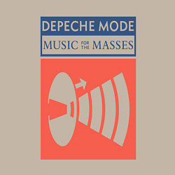 Свитшот хлопковый мужской Depeche Mode - Music for the masses merch, цвет: миндальный — фото 2