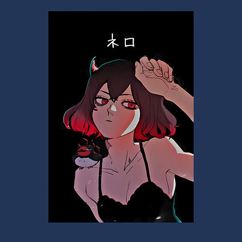 Мужской свитшот Чёрный клевер неро / Тёмно-синий – фото 3