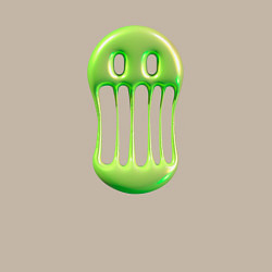 Свитшот хлопковый мужской Тающий смайл, цвет: миндальный — фото 2